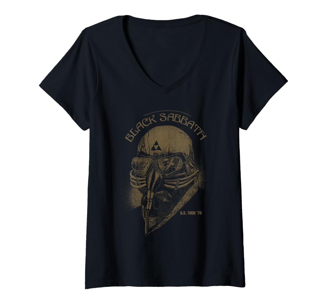 Amazon.com: Womens Black Sabbath Official U.S Tour '78 V